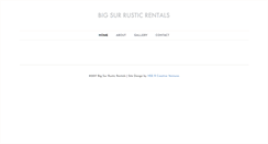 Desktop Screenshot of bigsurrusticrentals.com